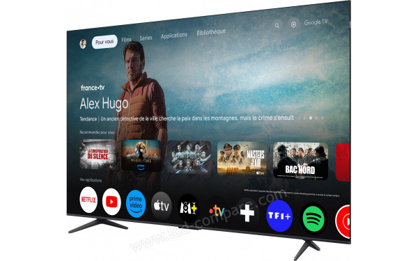 TCL 85T8B - Vue 3/4 droite