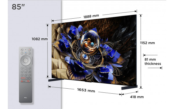 TCL 85X11K - T&eacute;l&eacute;commande