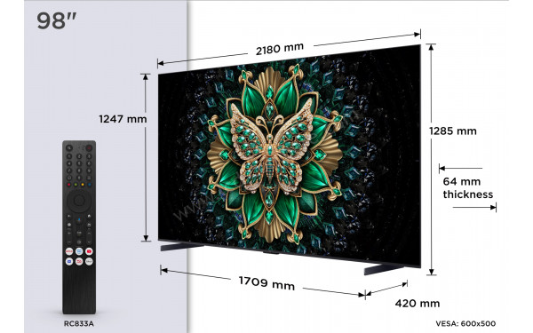 TCL 98C69K - T&eacute;l&eacute;commande