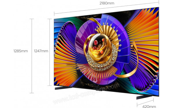 TCL 98C7L - Vue 3/4 droite