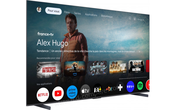 TCL 98Q9B - Vue 3/4 gauche