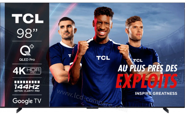 TCL 98QLED780 - Vue de face