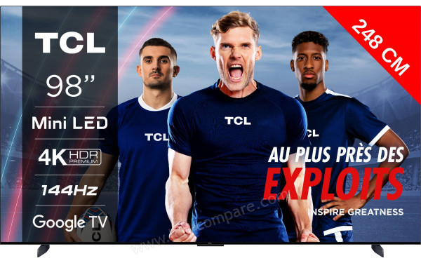 TCL 98QM8B - Vue de face