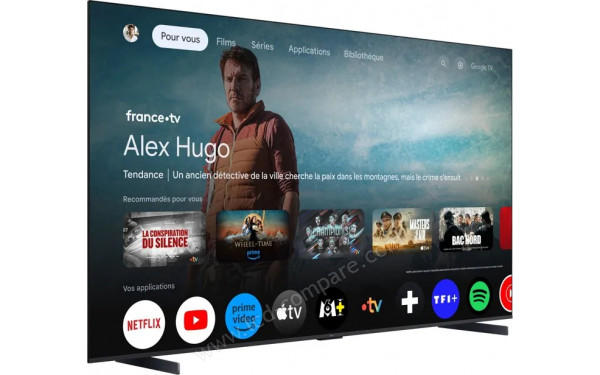 TCL 98T8B - Vue 3/4 gauche