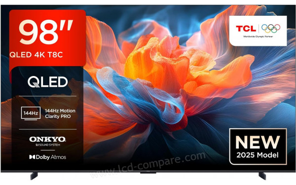 TCL 98T8C - Vue de face