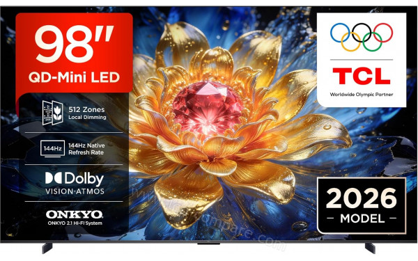 TCL 98T8D - Vue de face