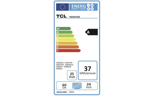 TCL H24E4435 - &Eacute;tiquette &eacute;nergie