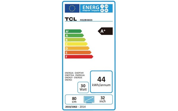 TCL H32B3803 - &Eacute;tiquette &eacute;nergie
