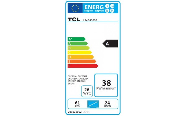 TCL L24E4363F - &Eacute;tiquette &eacute;nergie