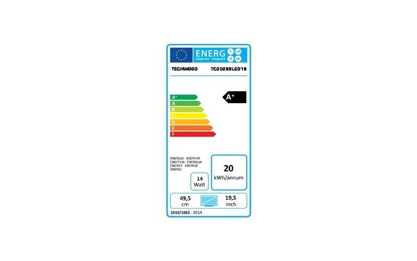 TECHWOOD TC20265LED16 - &Eacute;tiquette &eacute;nergie