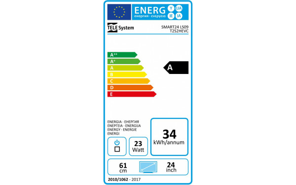 TELE SYSTEM Smart24 LS09 - &Eacute;tiquette &eacute;nergie