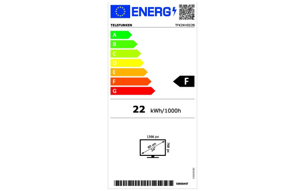 TELEFUNKEN TFK24HD22B - &Eacute;tiquette &eacute;nergie v2