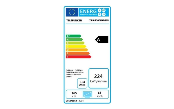 TELEFUNKEN TFL65300FHDF15 - &Eacute;tiquette &eacute;nergie