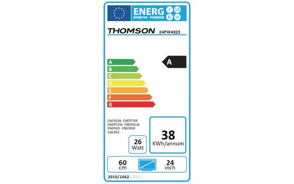 THOMSON 24FW4323 - &Eacute;tiquette &eacute;nergie