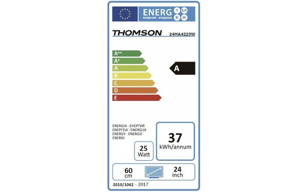 THOMSON 24HA4223W - &Eacute;tiquette &eacute;nergie