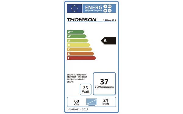 THOMSON 24HA4223 - &Eacute;tiquette &eacute;nergie