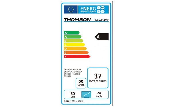 THOMSON 24HA4243W - &Eacute;tiquette &eacute;nergie
