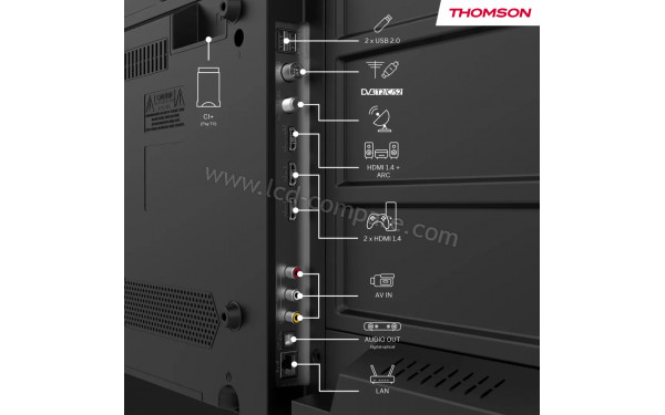 THOMSON 24HQG3S15C - Connectiques