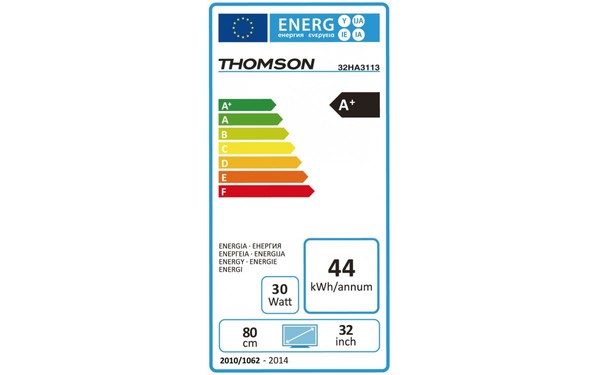 THOMSON 32HA3113/FR - &Eacute;tiquette &eacute;nergie