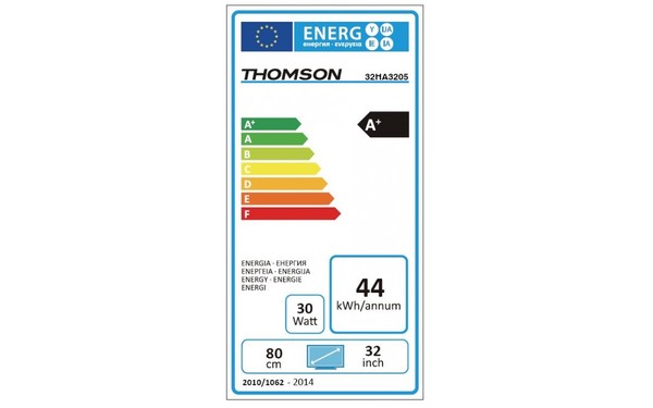 THOMSON 32HA3205 - &Eacute;tiquette &eacute;nergie