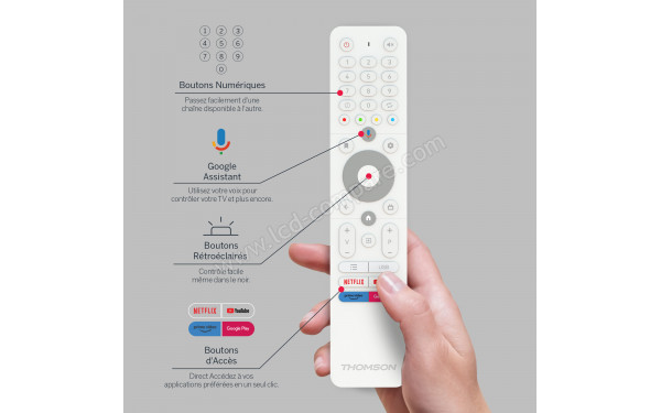 THOMSON Go 32HA4M44 - T&eacute;l&eacute;commande