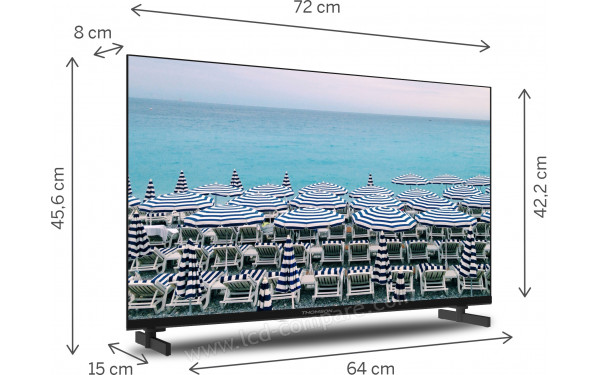 THOMSON 32HD2S13 - Vue 3/4 gauche