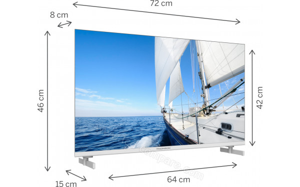 THOMSON 32HG2S15W - Vue 3/4 gauche