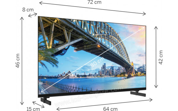 THOMSON 32HG2S15 - Vue 3/4 gauche