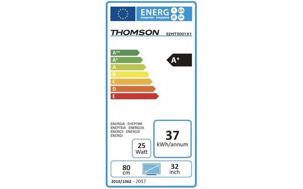 THOMSON 32HT3001 - &Eacute;tiquette &eacute;nergie