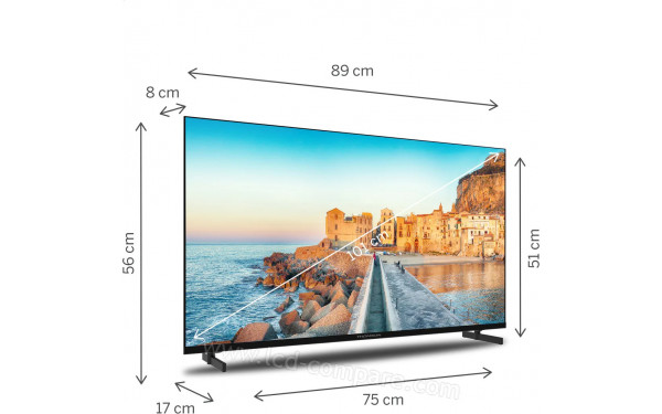THOMSON 40FG2S15W - Vue 3/4 gauche