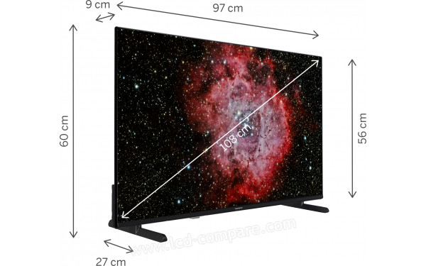 THOMSON 43FF2S34 - Vue 3/4 gauche