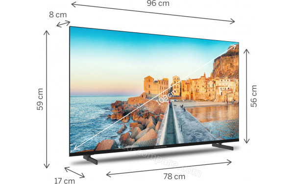 THOMSON 43FG2S15 - Vue 3/4 gauche