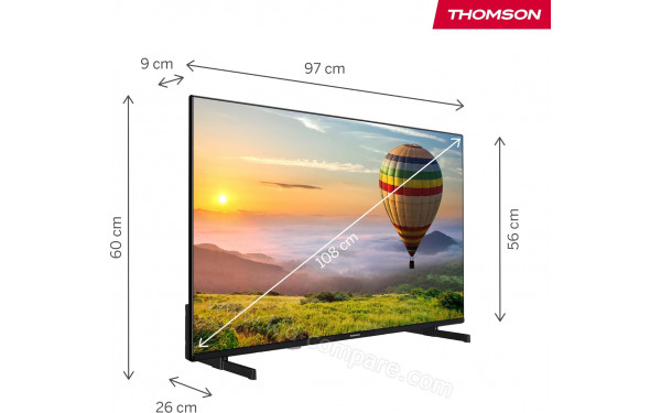 THOMSON 43FT2S35 - Vue 3/4 gauche