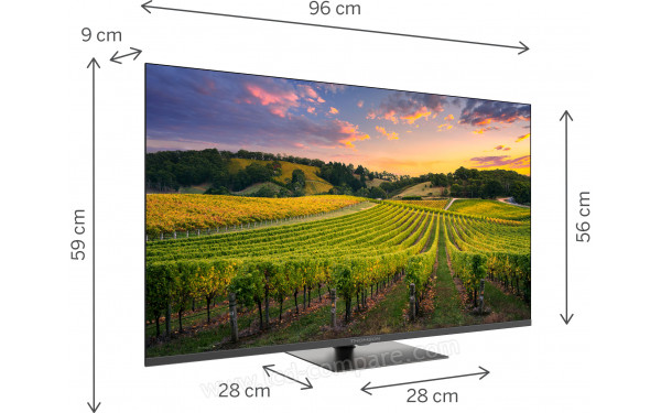 THOMSON 43QG5C14 - Vue 3/4 gauche