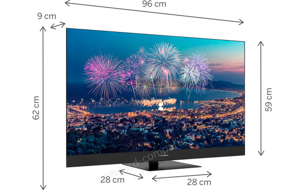 THOMSON 43QG6C14 - Vue 3/4 gauche