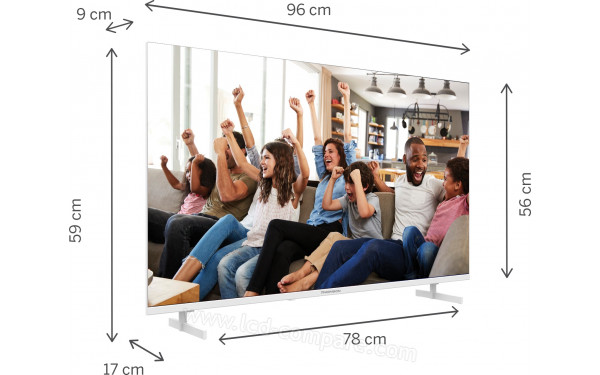 THOMSON 43UG4S14W - Vue 3/4 gauche