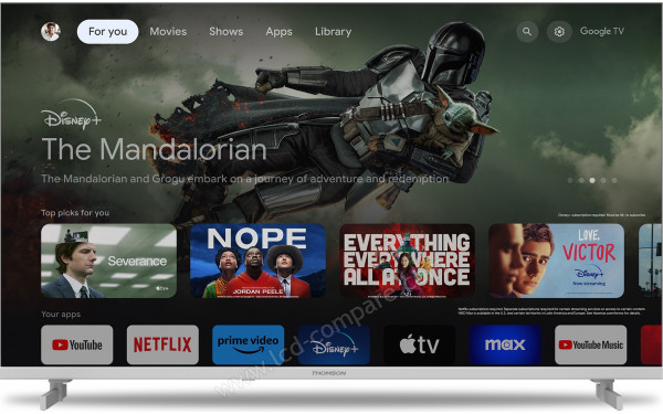 THOMSON 43UG4S14W - Vue de face