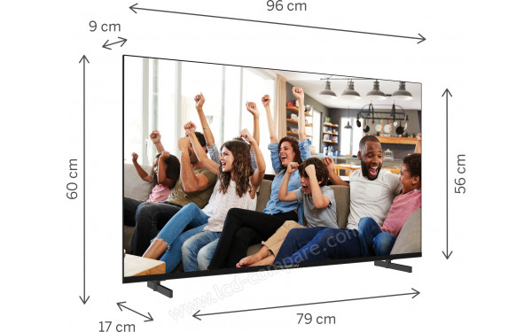 THOMSON 43UG4S14 - Vue 3/4 gauche