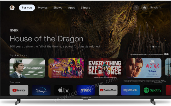 THOMSON 43UG4S14 - Vue de face