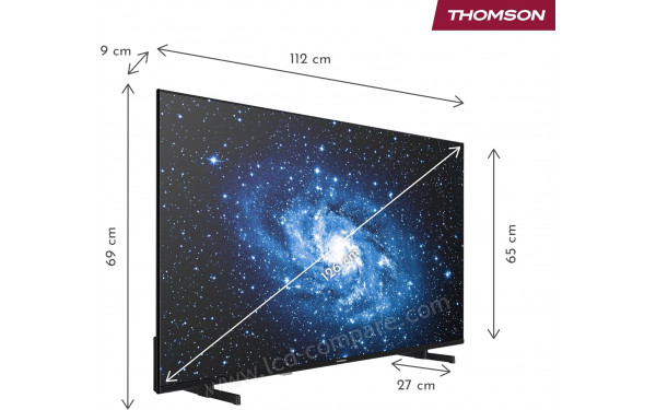 THOMSON 50UF4S35 - Vue 3/4 gauche