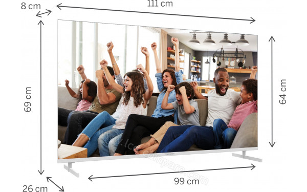 THOMSON 50UG4S14W - Vue 3/4 gauche