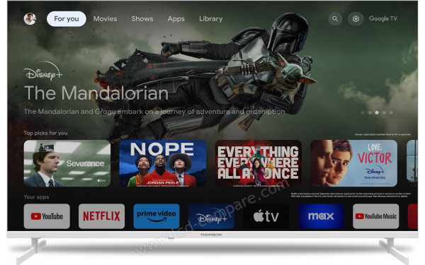 THOMSON 50UG4S14W - Vue de face