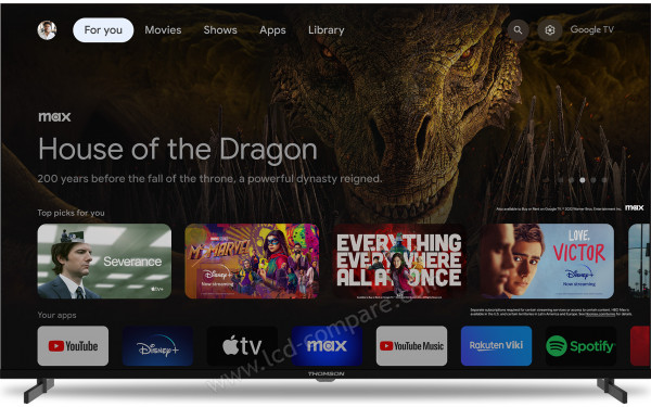 THOMSON 50UG4S14 - Vue de face