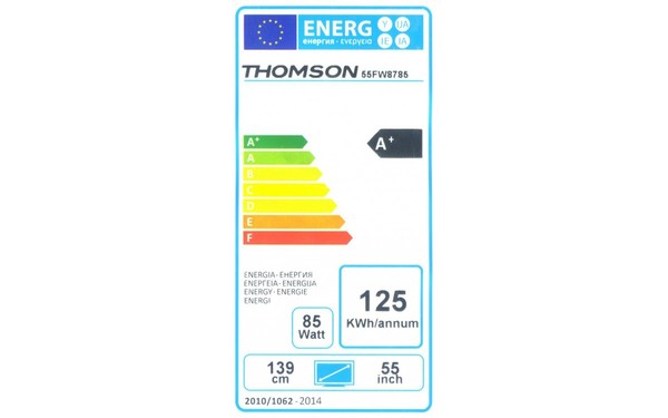 THOMSON 55FW8785 - &Eacute;tiquette &eacute;nergie