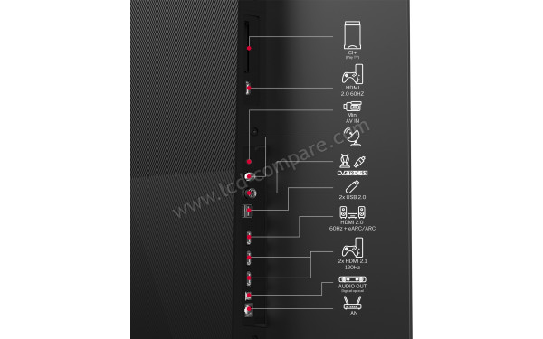 THOMSON 55OG8S24 - Connectiques