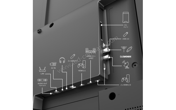 THOMSON 55QG4S14 - Connectiques
