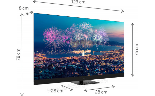 THOMSON 55QG6C14 - Vue 3/4 gauche