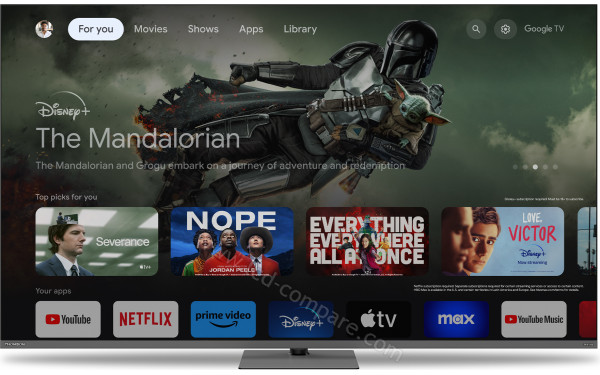 THOMSON 55QG7C04 - Vue de face