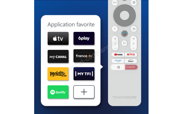 THOMSON 55UA5S13W - T&eacute;l&eacute;commande