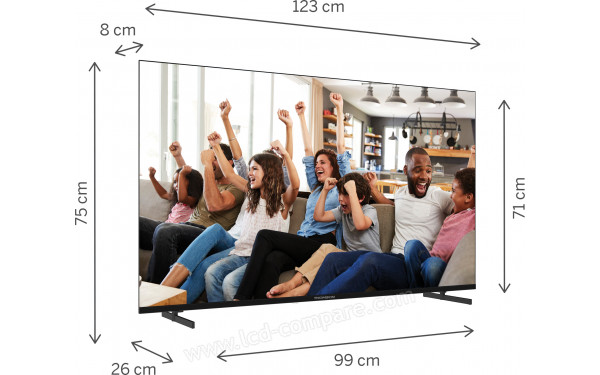 THOMSON 55UG4S14 - Vue 3/4 gauche